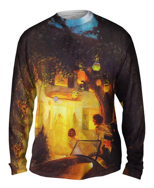 Norman Rockwell - "And The Symbol Of Welcome Is Light" (1920) Mens Long Sleeve