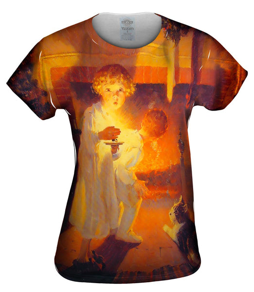Norman Rockwell - "Is He Coming" (1920) Womens Top