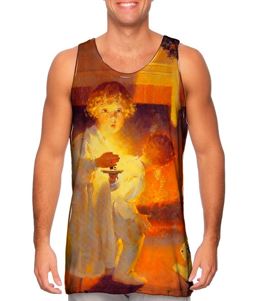 Norman Rockwell - "Is He Coming" (1920)&nbsp;Mens Tank Top