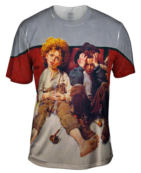 Norman Rockwell - "Retribution" (1920) Mens T-Shirt