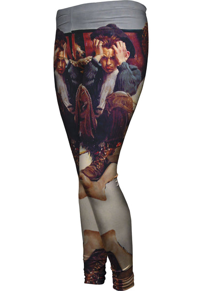 Norman Rockwell - "Retribution" (1920)&nbsp;Womens Leggings
