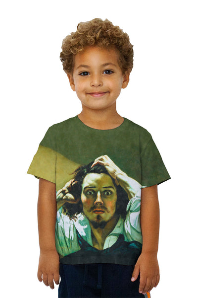 Kids Gustave Courbet - "The Desperate Man Self Portrait" (1845)&nbsp;Kids T-Shirt