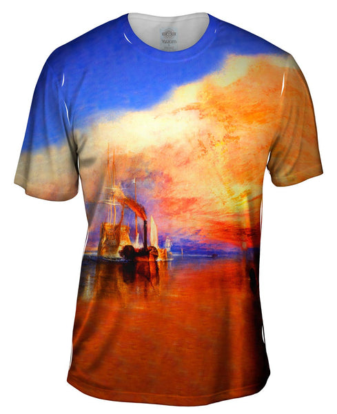 William Turner - "The Fighting Temeraire  Tugged To Her Last Berth To Be Broken Up" (1839) Mens T-Shirt