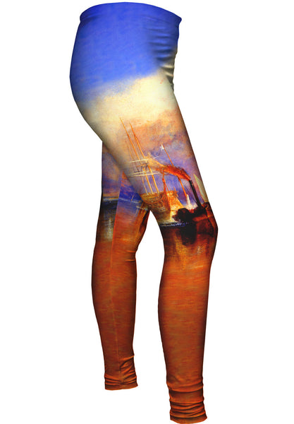 William Turner - "The Fighting Temeraire  Tugged To Her Last Berth To Be Broken Up" (1839)&nbsp;Womens Leggings