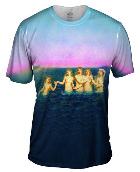 Evelyn De Morgan - "The Sea Maidens" (1886) Mens T-Shirt