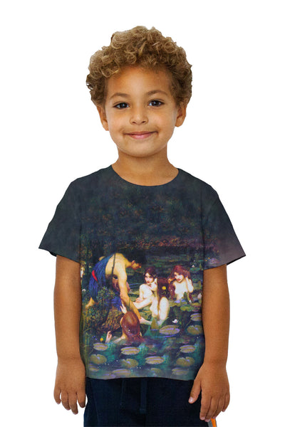 Kids John William Waterhouse - "Hylas And The Nymphs" (1896)&nbsp;Kids T-Shirt