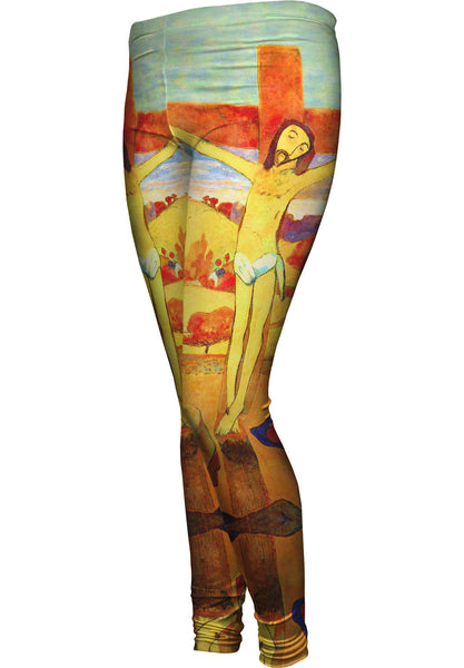 Paul Gauguin - "The Yellow Christ" (1889) Womens Leggings