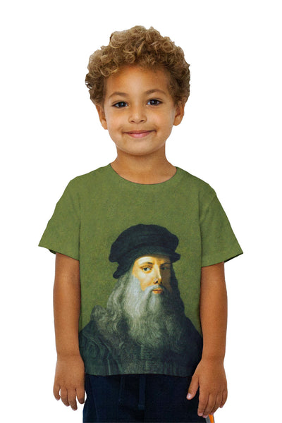 Kids Leonardo Da Vinci - "Self Portrait" Kids T-Shirt