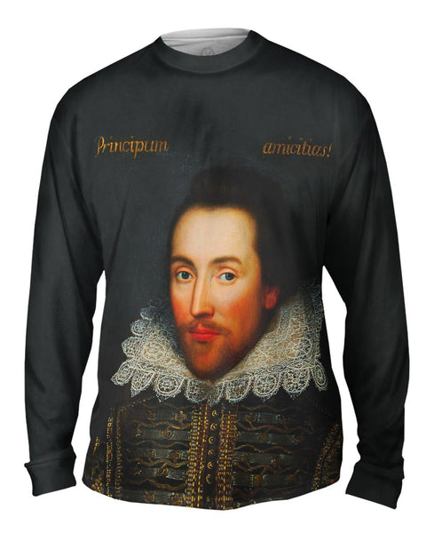 Cobbe - "Portrait Of William Shakespeare" (1610) Mens Long Sleeve