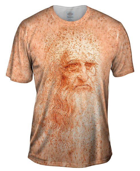 Leonardo Da Vinci - "Self Portrait In Red Chalk" (1512) Mens T-Shirt
