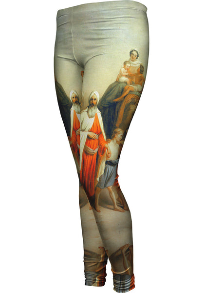 Jozsef Molnar - "Abrahams Journey" (1880) Womens Leggings