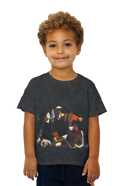Kids Caravaggio - "Sacrifice Of Isaac" (1598)&nbsp;Kids T-Shirt
