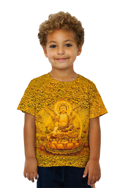 Kids "Buddha Under A Tree Statue" Kids T-Shirt