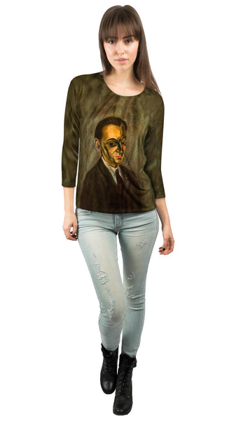 Salvador Dali - "Portrait Of Jose M Torres" (1920) Womens 3/4 Sleeve