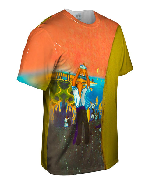 Salvador Dali - "Man Holding Up A Baby As Though He Were Drinking From A Bottle" (1921)&nbsp;Mens T-Shirt