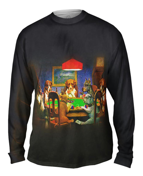 C. M. Coolidge - "Dogs Playing Poker" (1903) Mens Long Sleeve