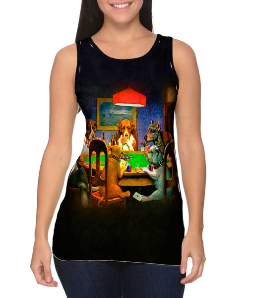 C. M. Coolidge - "Dogs Playing Poker" (1903) Womens Tank Top