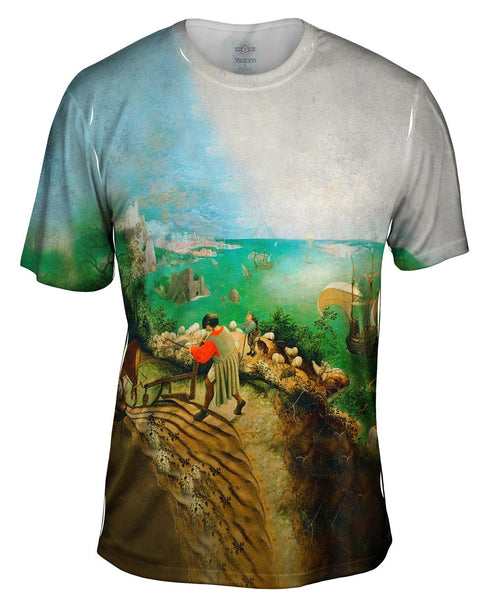 Pieter Bruegel - "The Fall Of Icarus" (1555) Mens T-Shirt