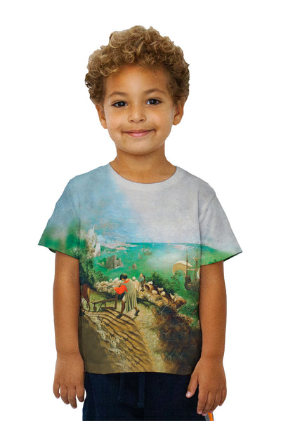 Kids Pieter Bruegel - "The Fall Of Icarus" (1555)&nbsp;Kids T-Shirt