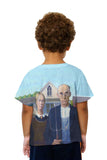 Kids Grant Wood - "American Gothic" (1930)