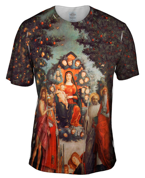 Andrea Mantegna - "Madonna Mit Heiligen" (1497) Mens T-Shirt