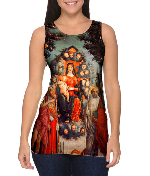 Andrea Mantegna - "Madonna Mit Heiligen" (1497) Womens Tank Top