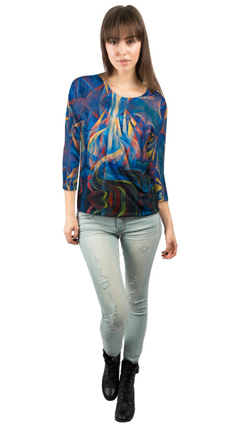 Gerardo Dottori - "Forze Ascensionali" (1919) Womens 3/4 Sleeve