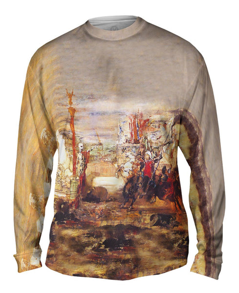 Gustave Moreau - "Death Offers Crowns To Winner Of The Tournament" (1860) Mens Long Sleeve