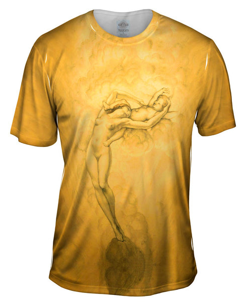 Jean Delville - "Mere Et Enfant Dans Les Cieux" (1929) Mens T-Shirt