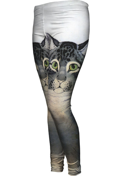 Nathaniel Currier - "The Favorite Cat" (1840)&nbsp;Womens Leggings