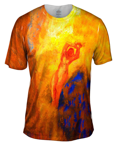 Odilon Redon - "Angelica On The Rock" (1904) Mens T-Shirt