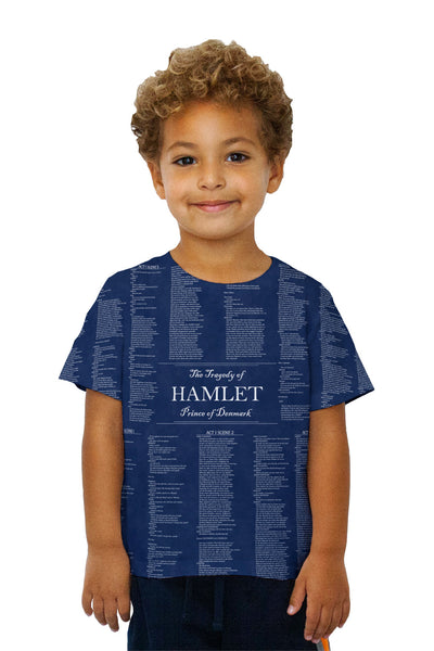 Kids William Shakespeare Literature - "The Tragedy Of Hamlet" (1560) Kids T-Shirt