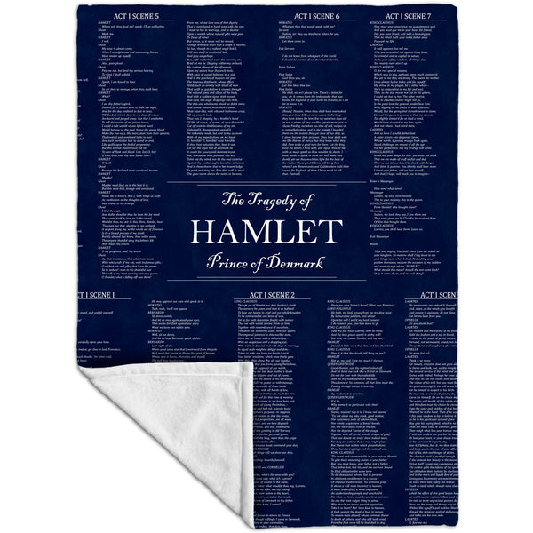 William Shakespeare Literature - "The Tragedy Of Hamlet" (1560) Fleece Blanket