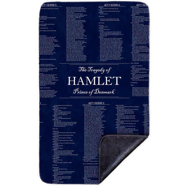 William Shakespeare Literature - "The Tragedy Of Hamlet" (1560) MicroMink(Whip Stitched) Grey