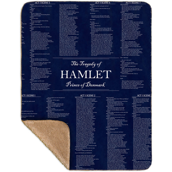 William Shakespeare Literature - "The Tragedy Of Hamlet" (1560) Sherpa Blanket