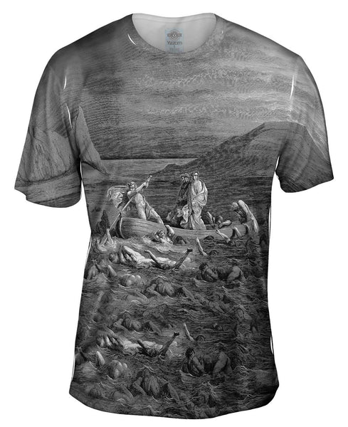 Gustave Dore - "The Inferno Canto 8" (1857) Mens T-Shirt