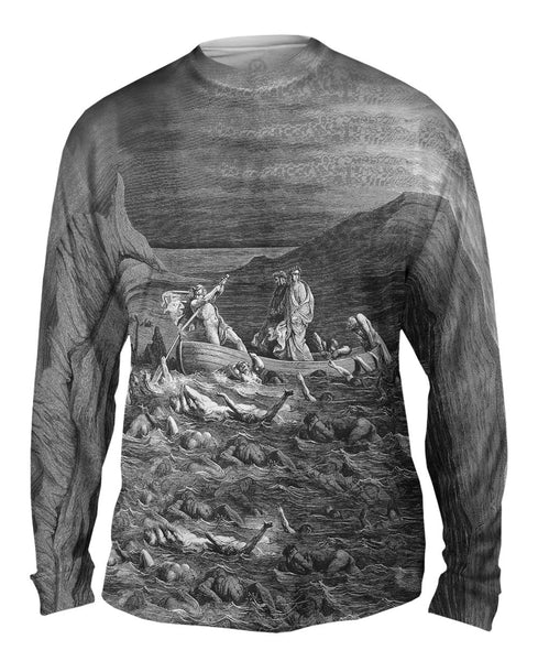 Gustave Dore - "The Inferno Canto 8" (1857) Mens Long Sleeve