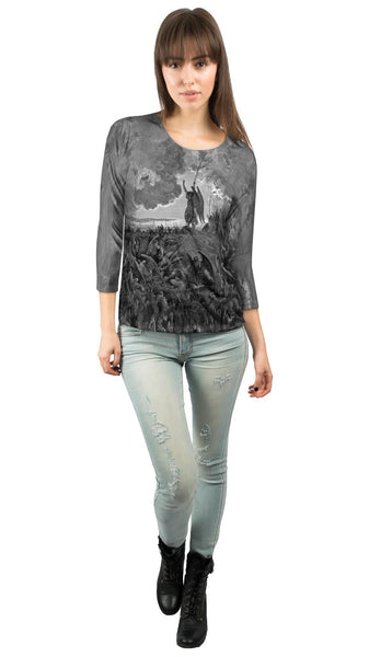 Gustave Dore - "Paradise Lost 3" (1857) Womens 3/4 Sleeve