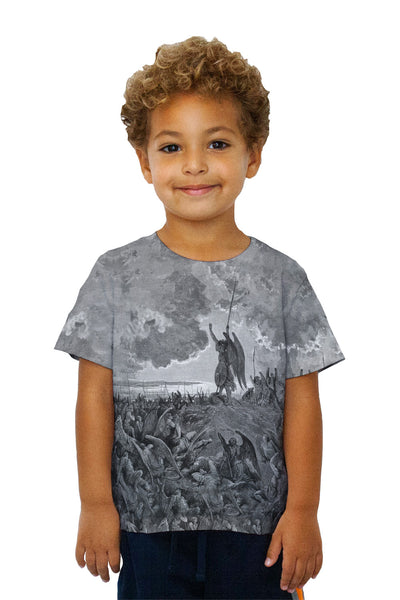 Kids Gustave Dore - "Paradise Lost 3" (1857) Kids T-Shirt