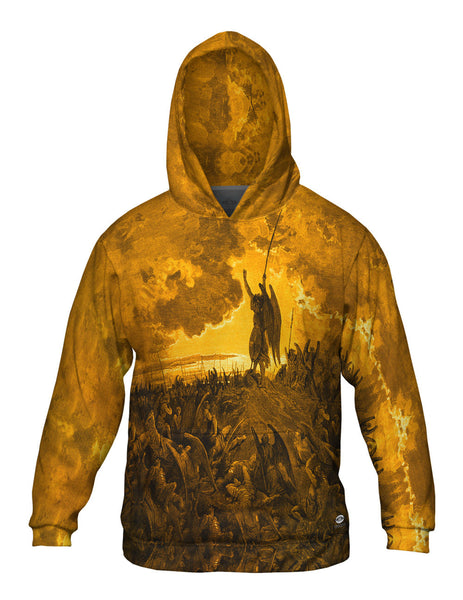 Gustave Dore - "Paradise Lost 3 Gold" (1857) Mens Hoodie Sweater