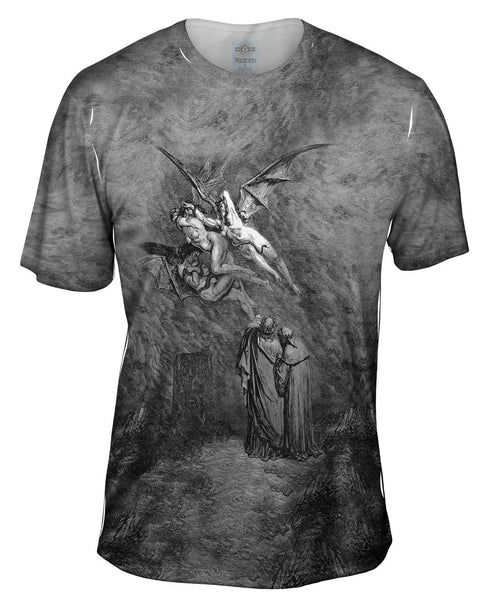 Gustave Dore - "The Inferno Canto 9" (1857) Mens T-Shirt