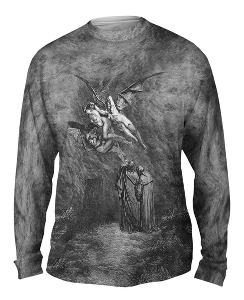 Gustave Dore - "The Inferno Canto 9" (1857) Mens Long Sleeve