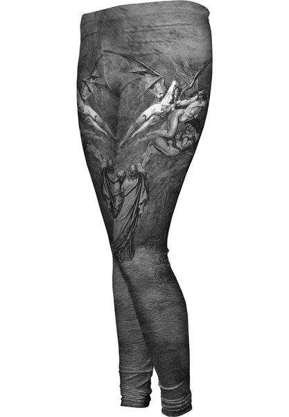 Gustave Dore - "The Inferno Canto 9" (1857) Womens Leggings