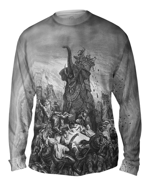 Gustave Dore - "Death Of Eleazer" (1866) Mens Long Sleeve