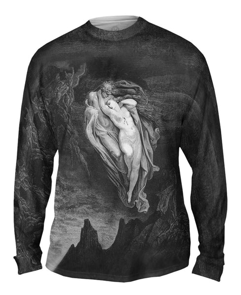 Gustave Dore - "The Inferno Canto 5" (1857) Mens Long Sleeve