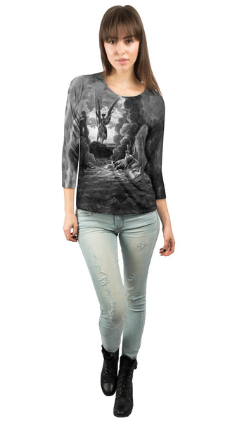 Gustave Dore - "Paradise Lost 2" (1857) Womens 3/4 Sleeve