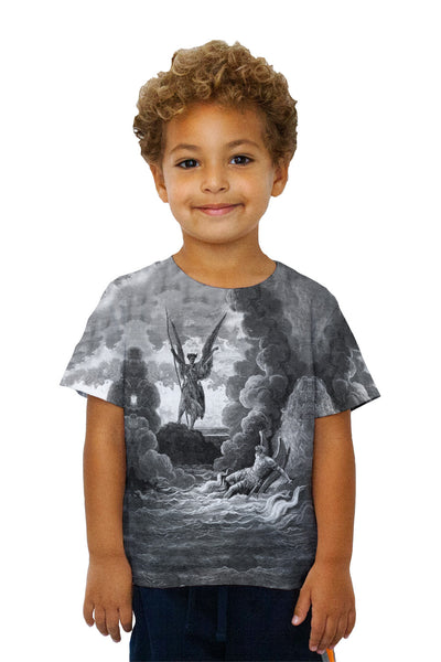 Kids Gustave Dore - "Paradise Lost 2" (1857) Kids T-Shirt