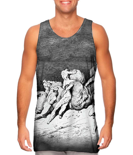 Gustave Dore - "The Hoarders And Wasters" (1857) Mens Tank Top