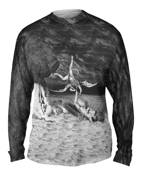 Gustave Dore - "The Inferno Canto 22" (1857) Mens Long Sleeve
