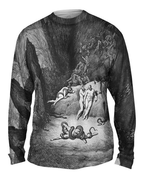Gustave Dore - "The Inferno Canto 25" (1857) Mens Long Sleeve